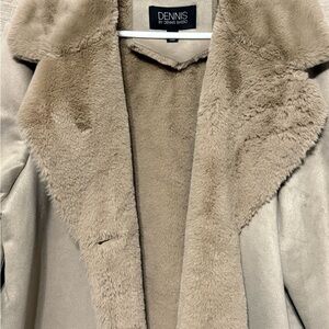 Dennis Basso Women's Beige Teddy Jacket